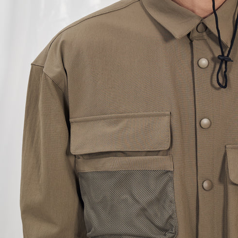 Boysnextdoor 多口袋防潑水襯衫